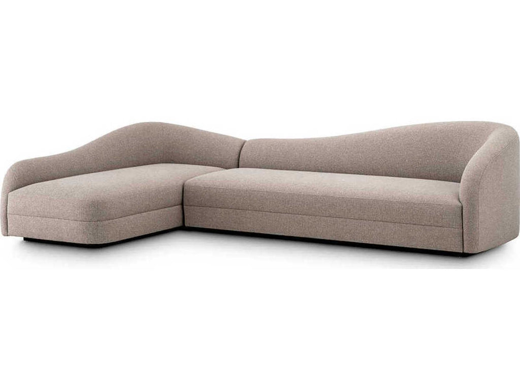 Divisadero Lounge Sofa in Rêve Greige with Black Base