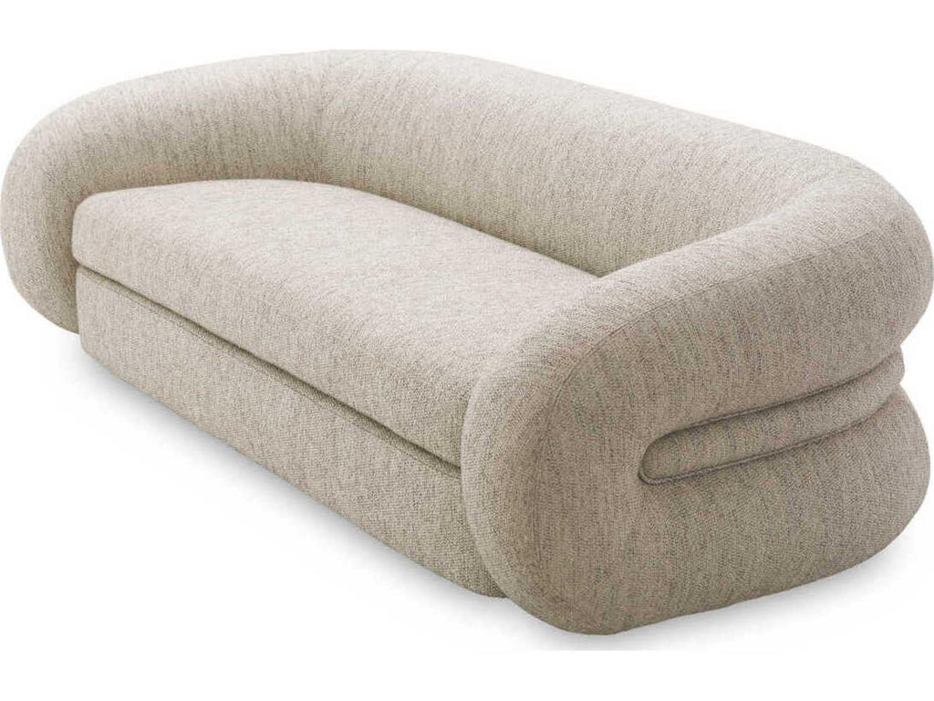 Cosenza 3-Seat Light Grey Fabric Sofa