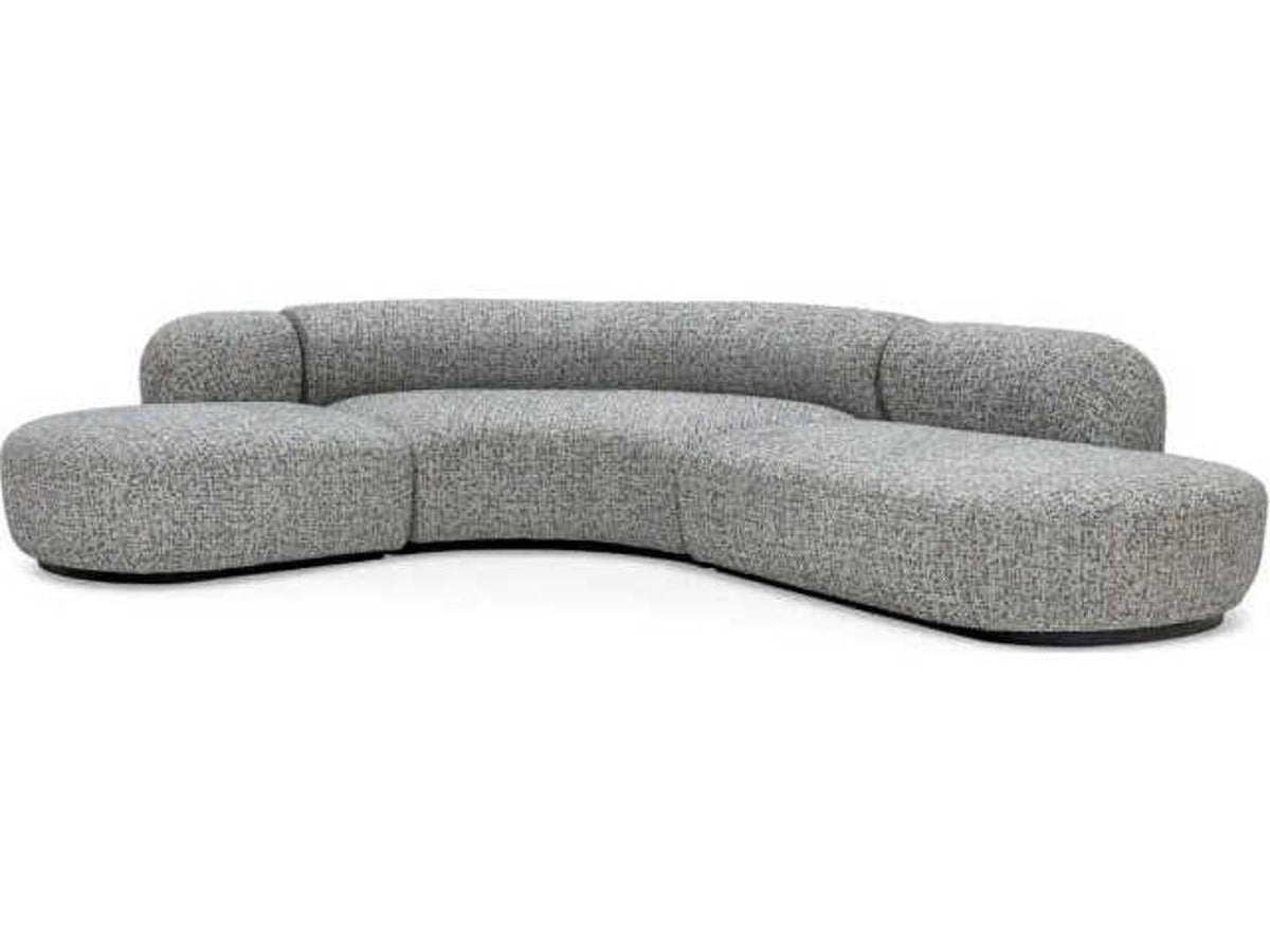 Bjorn Gray Upholstered 2-Piece Sectional Sofa