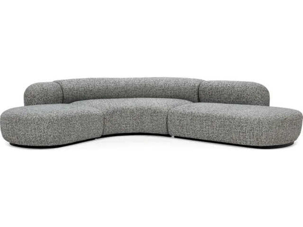 Bjorn Gray Upholstered 2-Piece Sectional Sofa