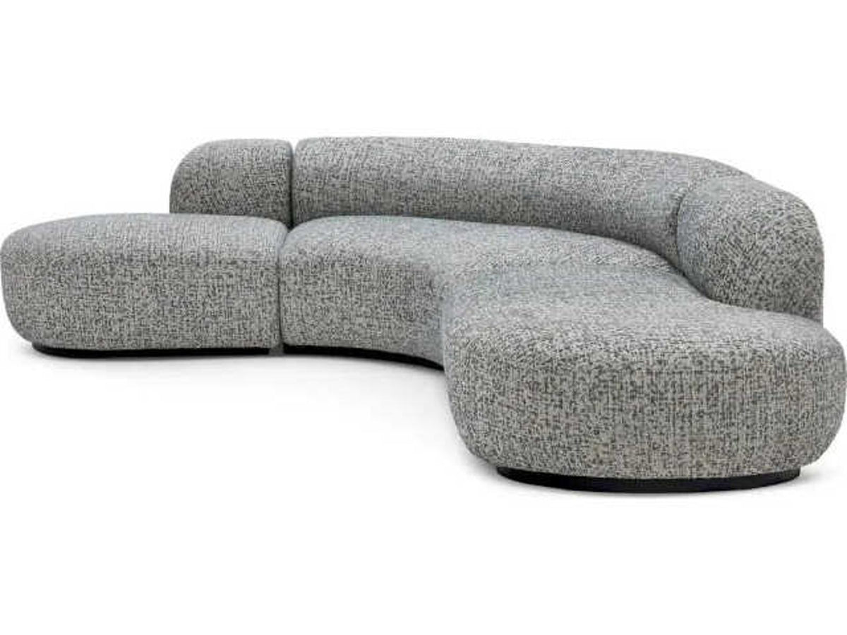 Bjorn Gray Upholstered 2-Piece Sectional Sofa