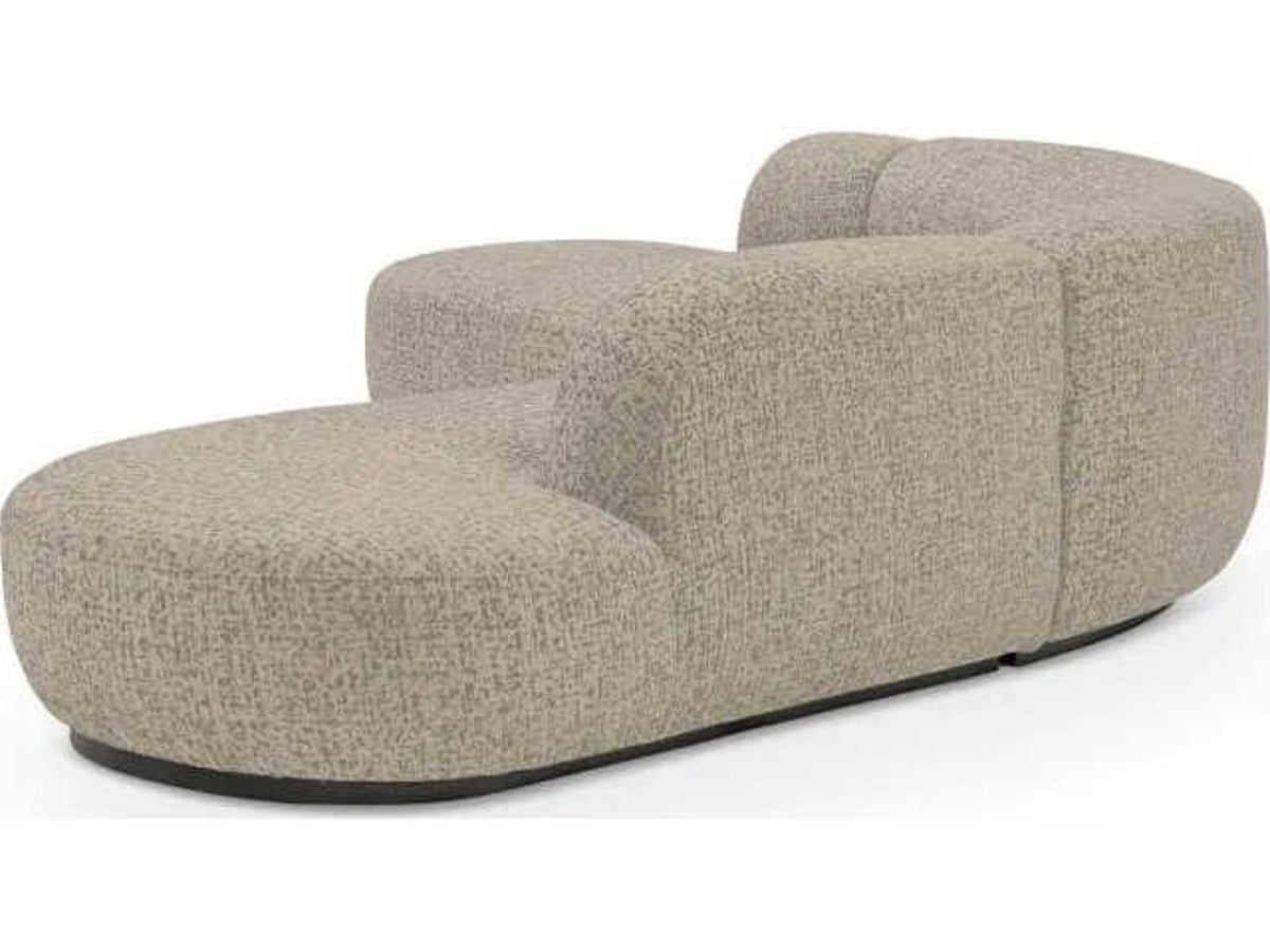 Bjorn 4-Seat Gray Upholstered Sectional Sofa