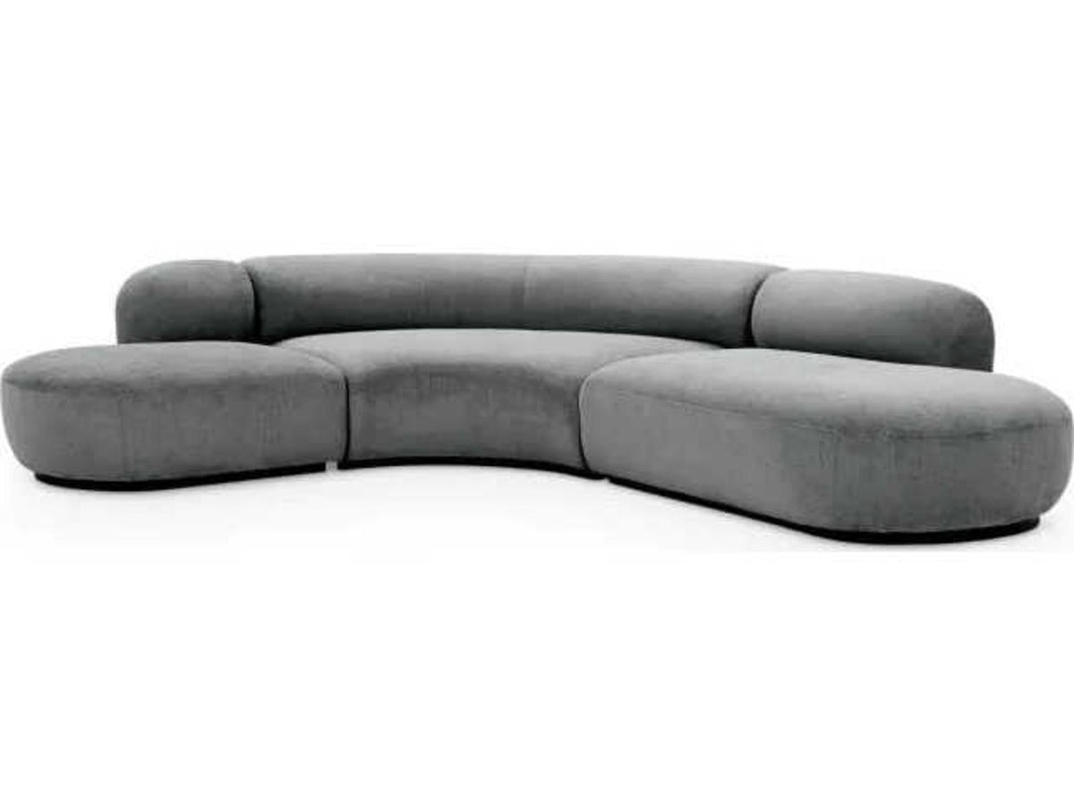Bjorn Gray Upholstered Modular Sectional Sofa