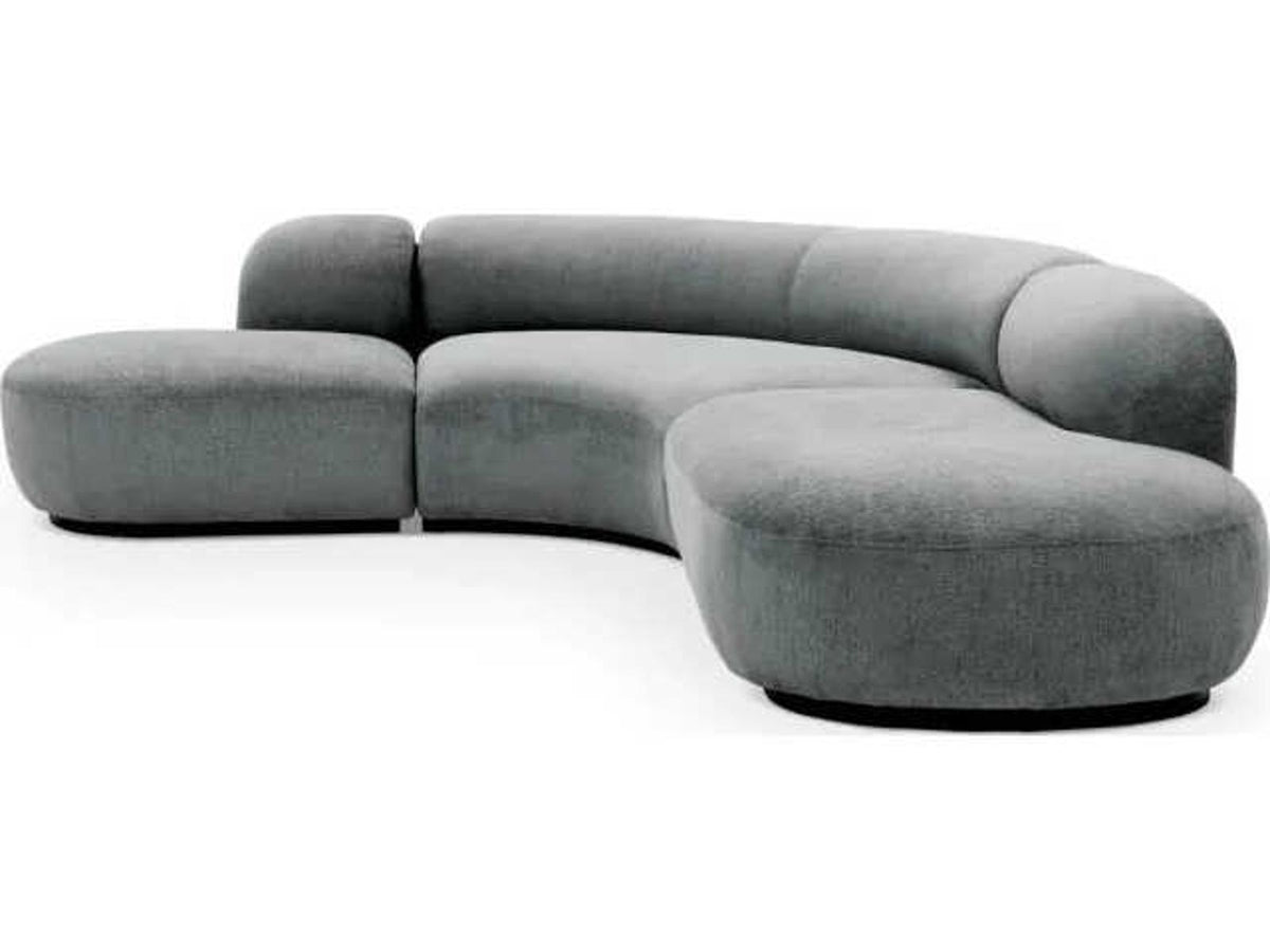 Bjorn Gray Upholstered Modular Sectional Sofa