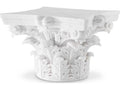 Acanthus Square White Marble Coffee Table