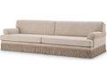 Madison Metropolitan Collection Palmer Beige Upholstered Sofa with Fringe