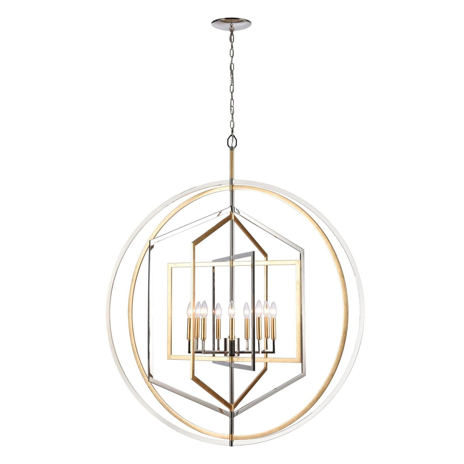 Elk Lighting Geosphere 46 Inch 9 Light Chandelier Cp779430