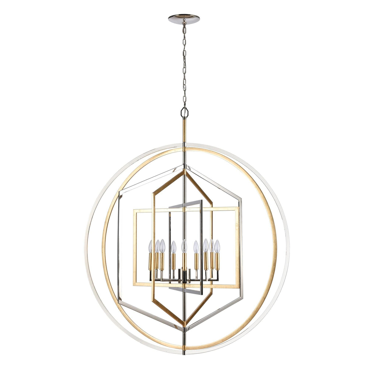 Elk Lighting Geosphere 46 Inch 9 Light Chandelier Cp779430