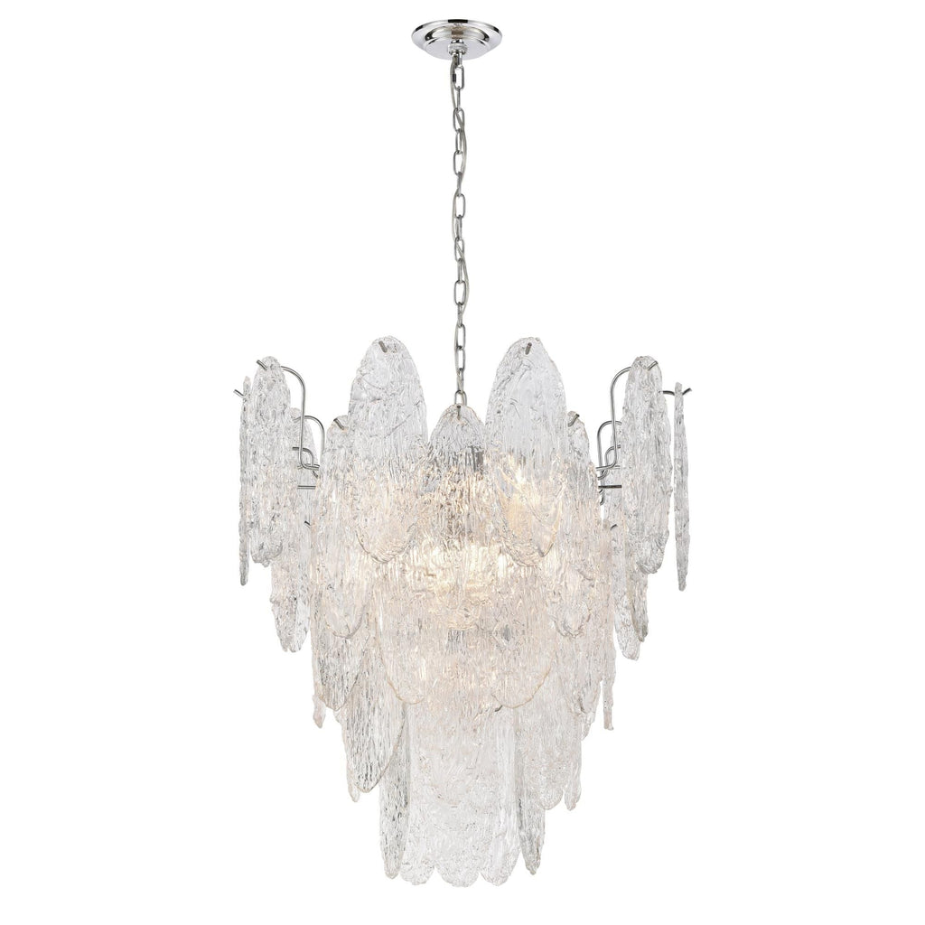 Elk Lighting Frozen Cascade 26 Inch 9 Light Chandelier Cp377679