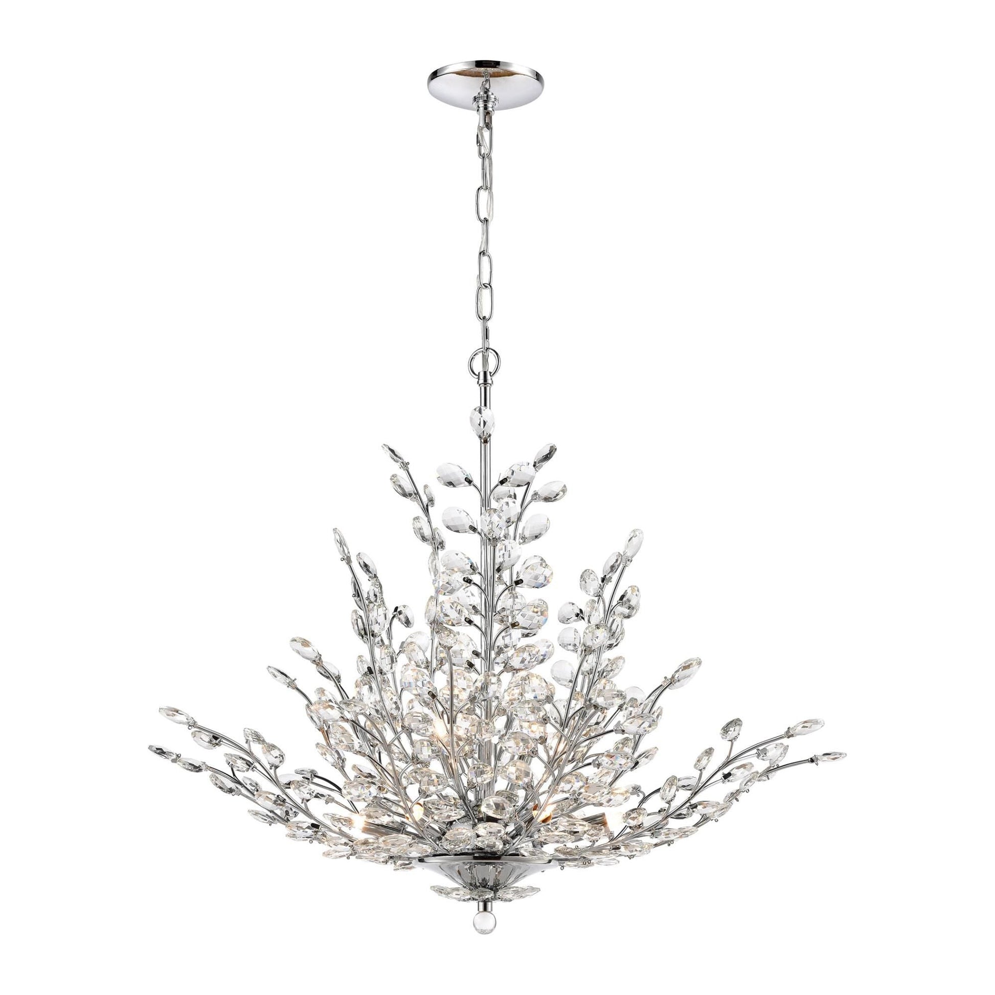 Elk Lighting Crystique 30 Inch 9 Light Chandelier Cp377676