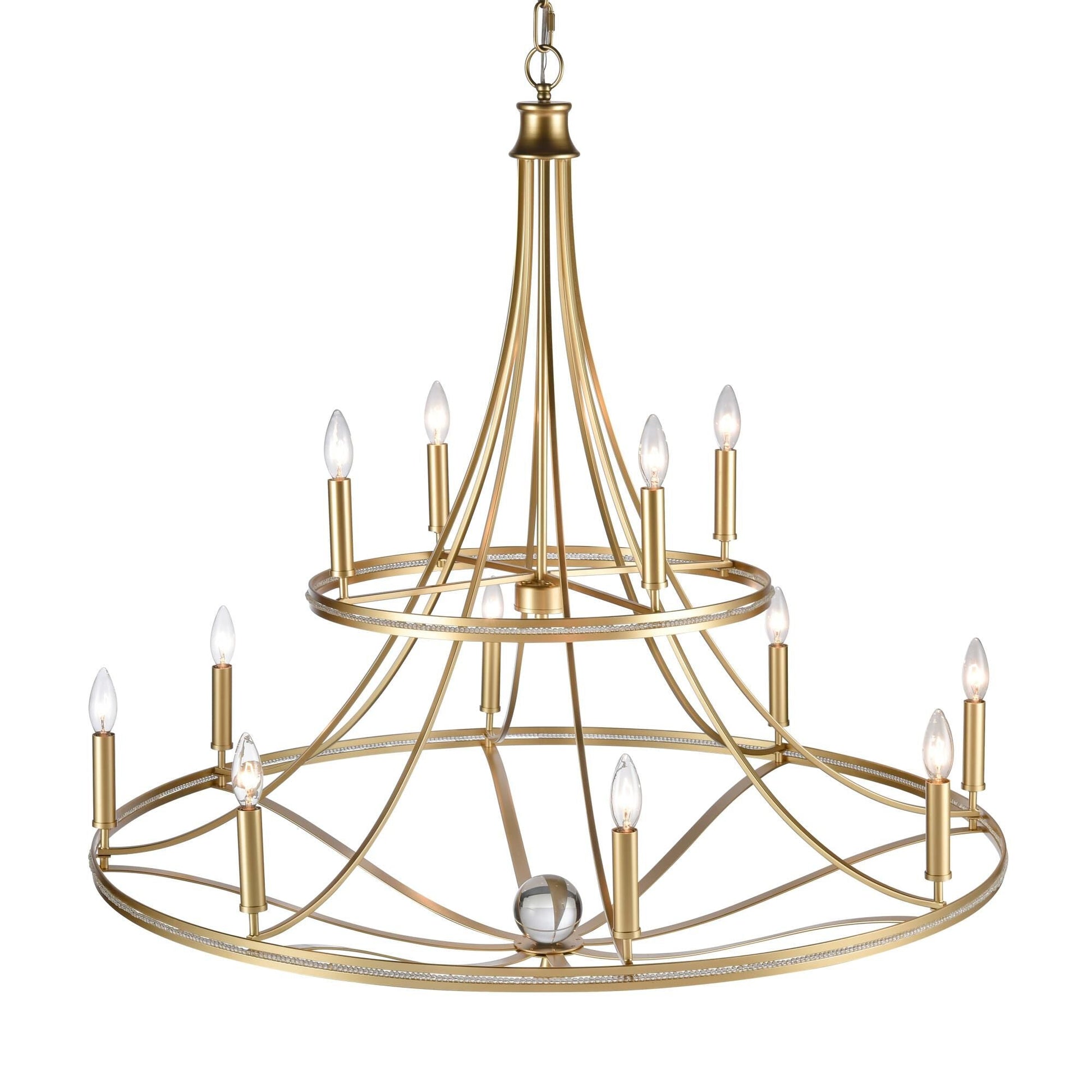 Elk Lighting Noura 40 Inch 12 Light Chandelier Cp779423
