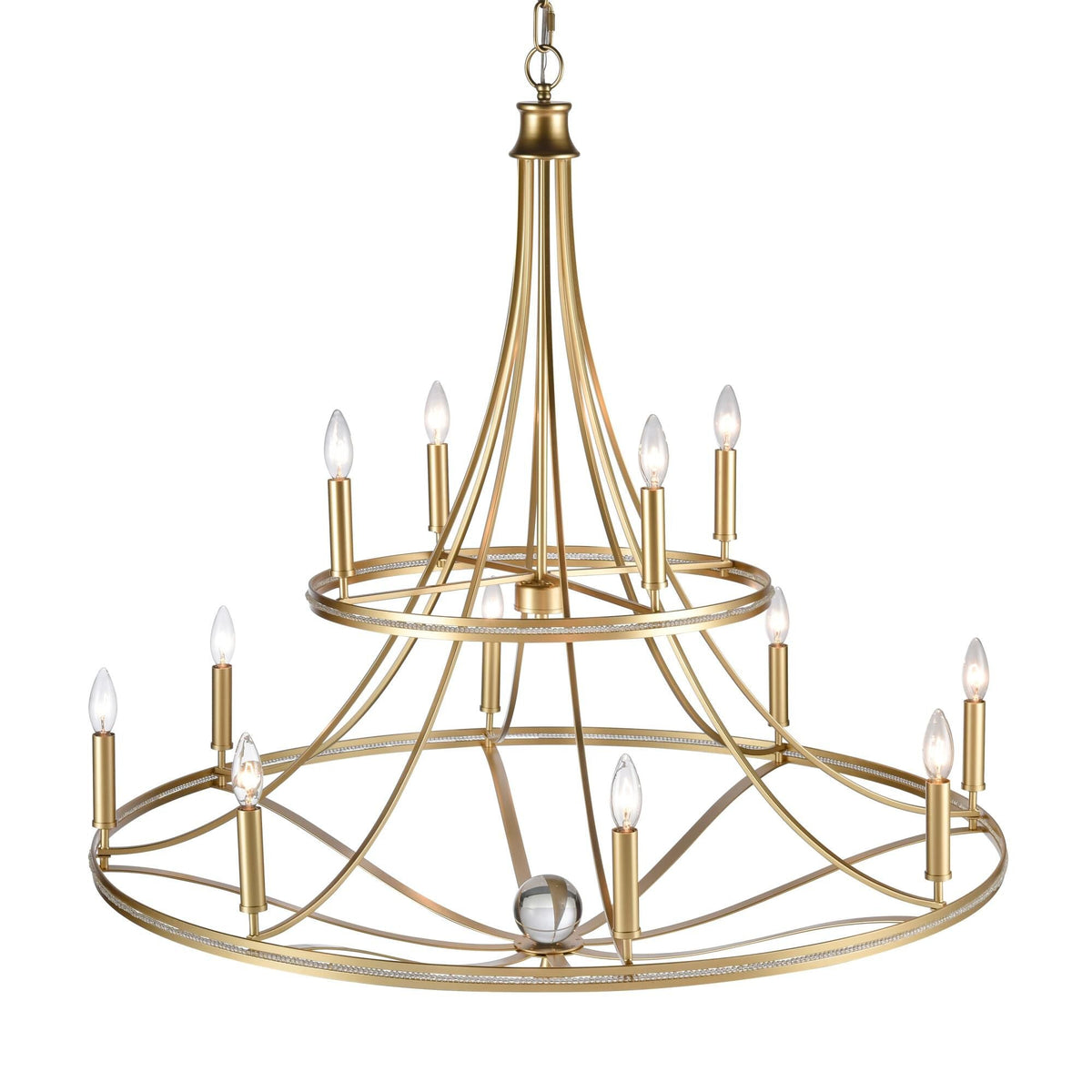 Elk Lighting Noura 40 Inch 12 Light Chandelier Cp779423
