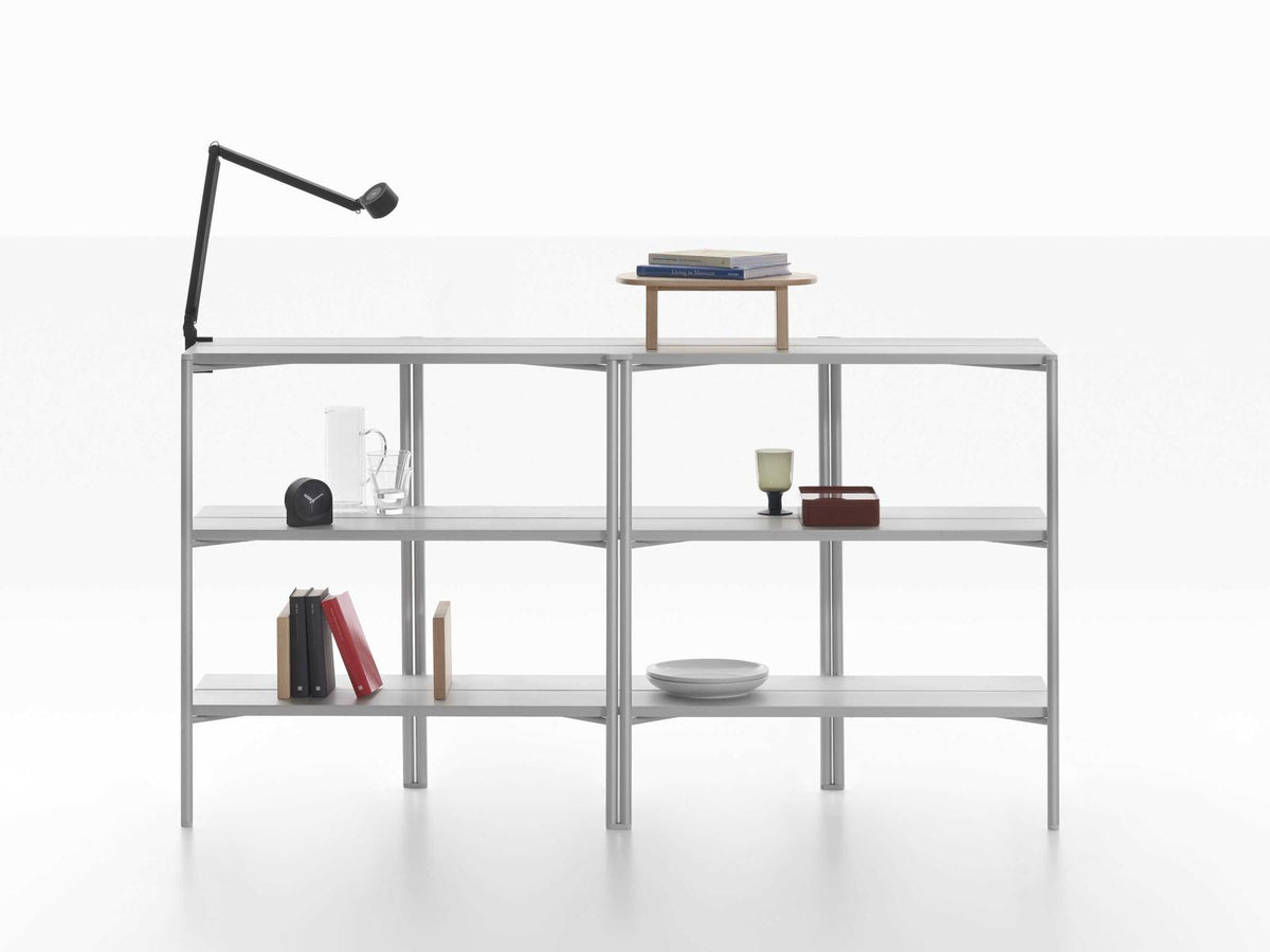 Run By Sam Hecht And Kim Colin Rectangular Clear Anodized Aluminum Console Table