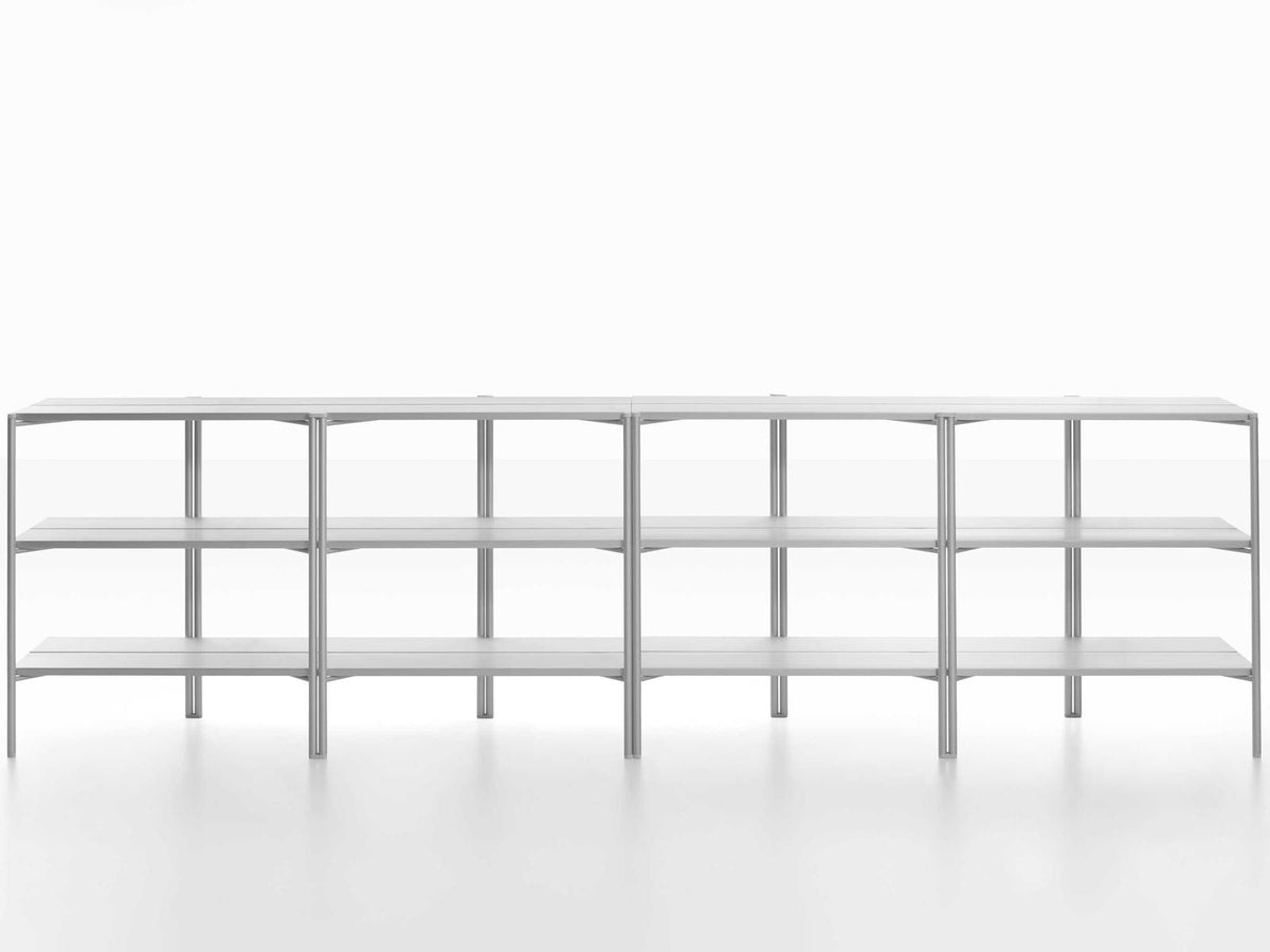 Run By Sam Hecht And Kim Colin Rectangular Clear Anodized Aluminum Console Table