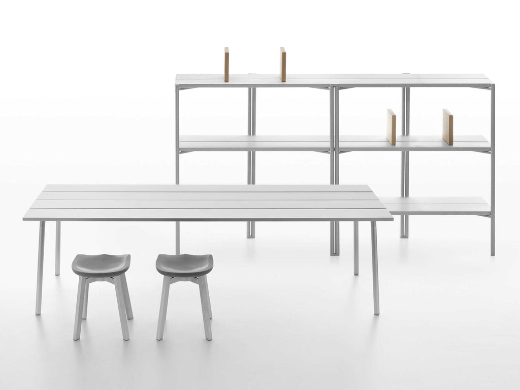 Run By Sam Hecht And Kim Colin 96-Inch Rectangular Anodized Aluminum Dining Table