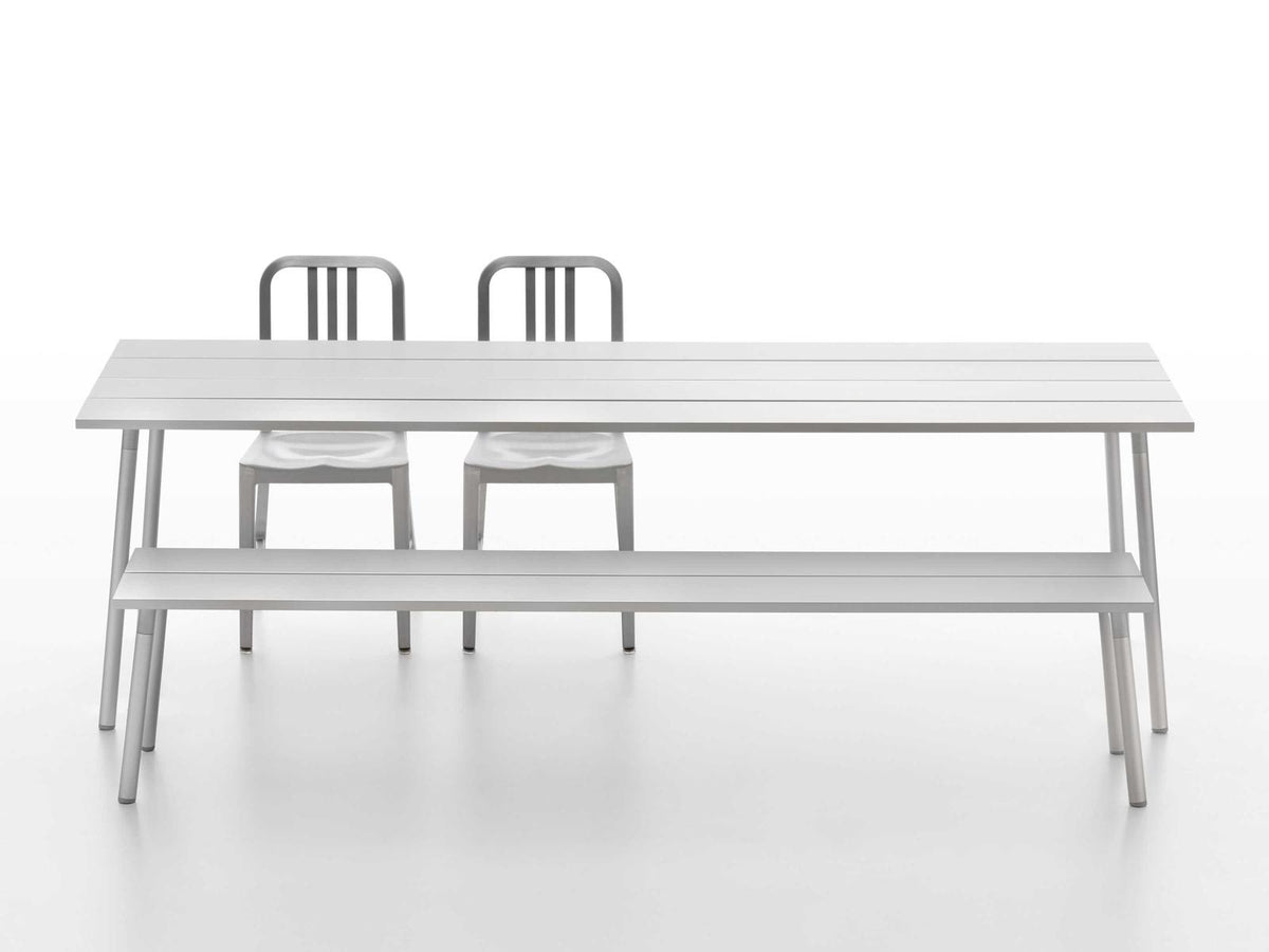 Run By Sam Hecht And Kim Colin 96-Inch Rectangular Anodized Aluminum Dining Table