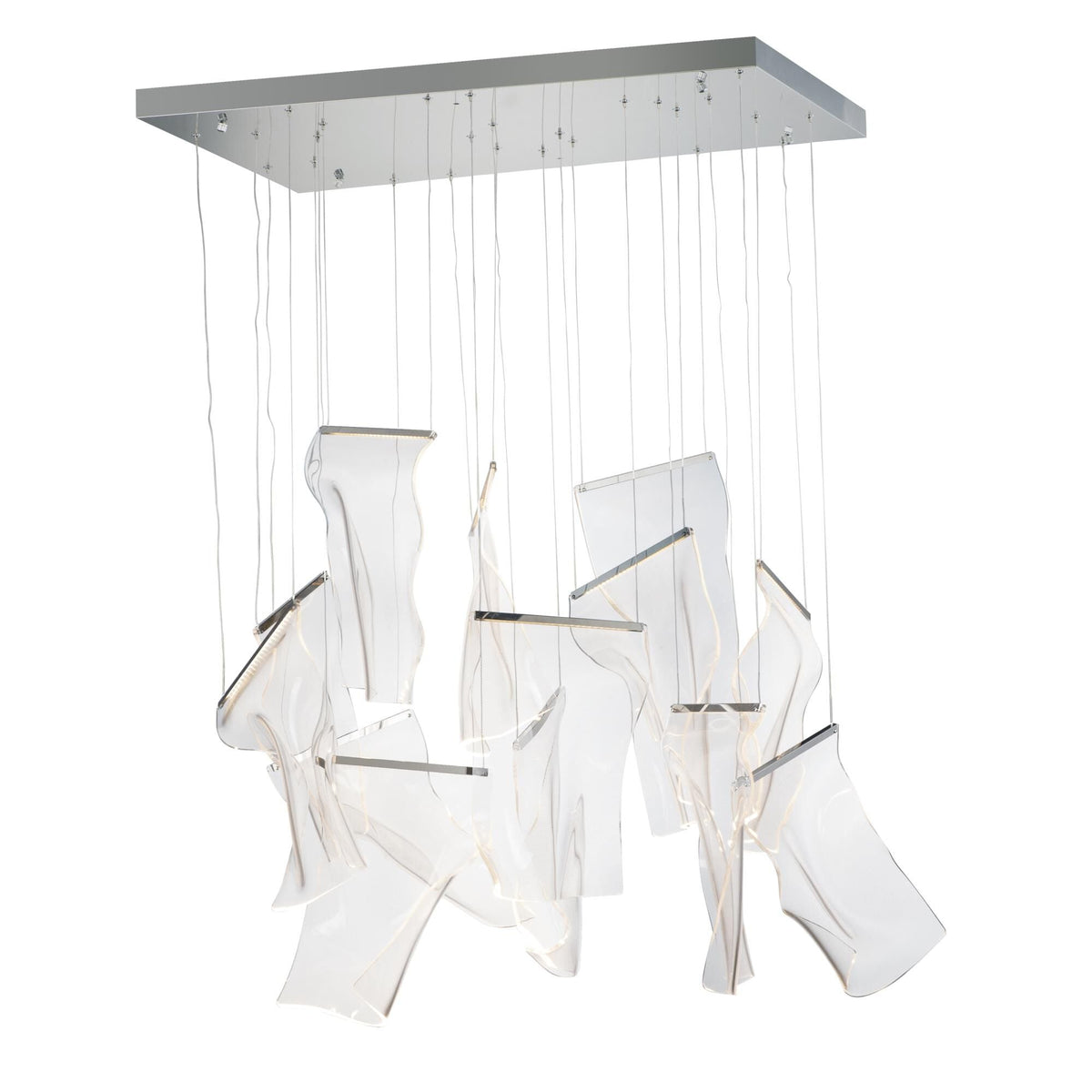 Et2 Lighting Rinkle 35 Inch 13 Light Led Linear Suspension Light Cp403336