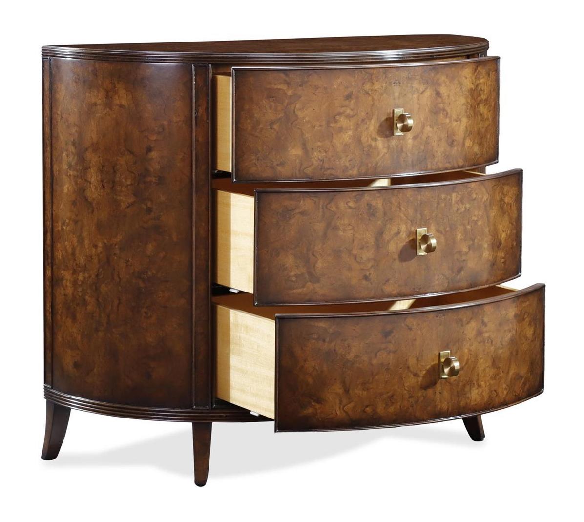 John Richard Sylvestre Three-Drawer Chest, Walnut