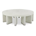 John Richard Revolve Cocktail Table, White