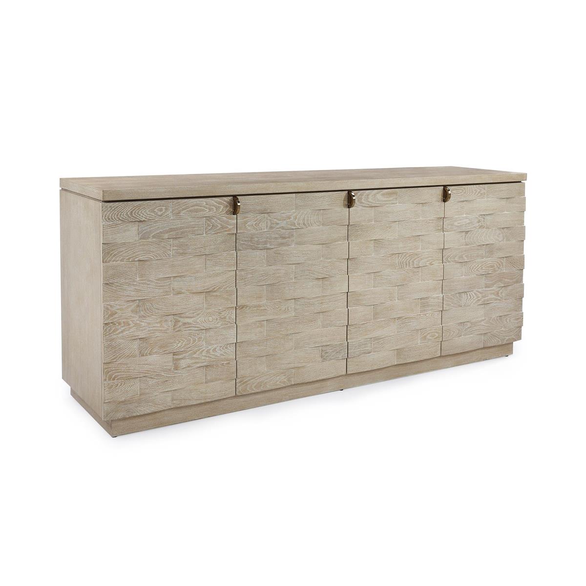 John Richard Tessere Four-Door Credenza, Limed