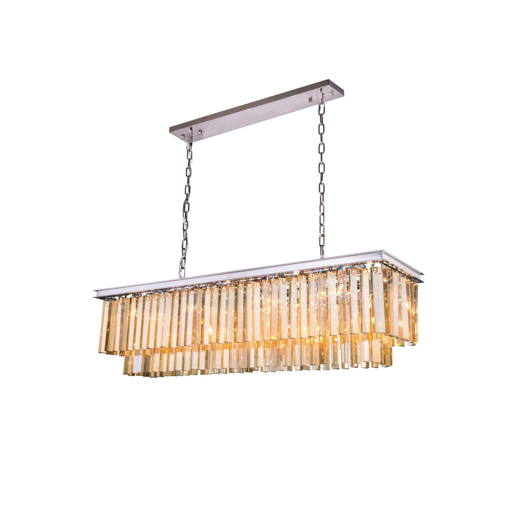 Elegant Lighting Urban Classic Sydney 50 Inch 12 Light Linear Suspension Light Cp13814