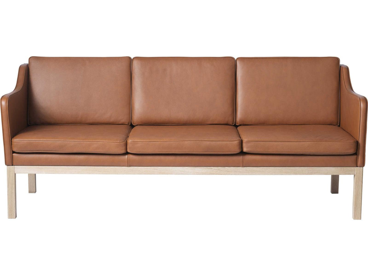MK46 Cognac Brown Leather Sofa