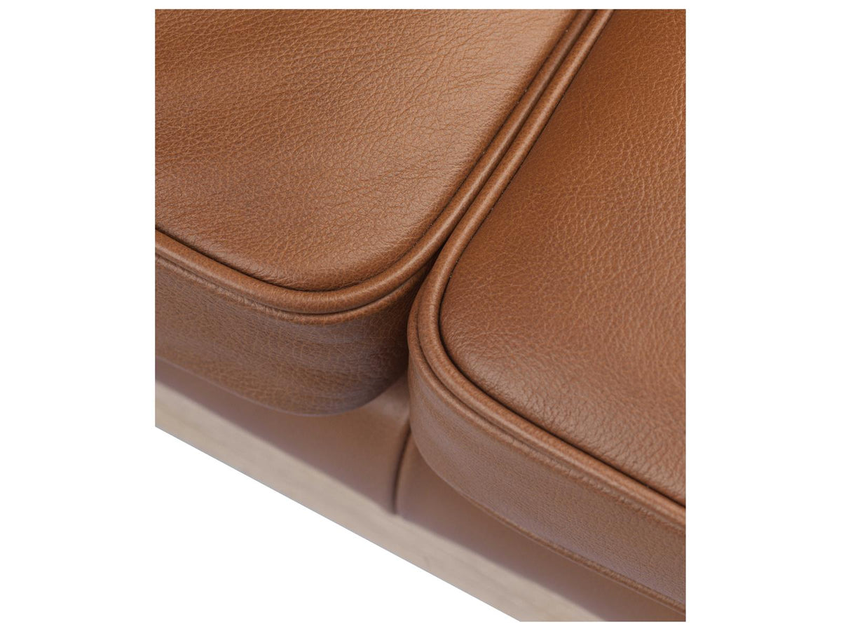 MK46 Cognac Brown Leather Sofa