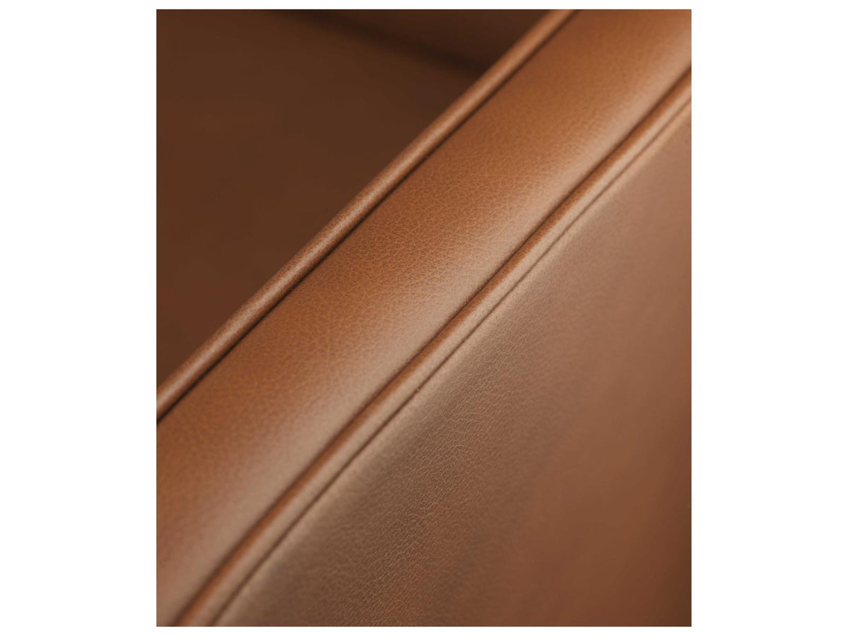 MK46 Cognac Brown Leather Sofa