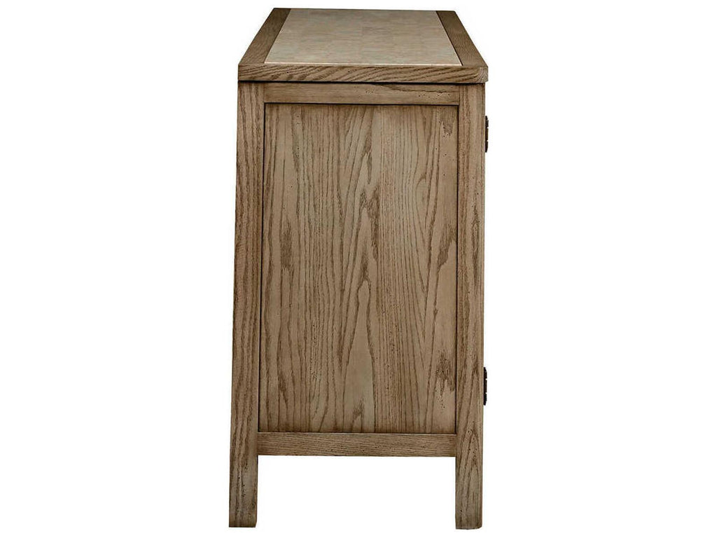 Monogram 84 Inch Oak Wood Sideboard in French Oak