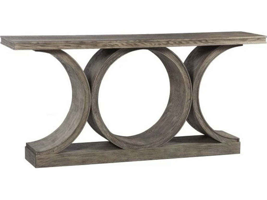 Monogram Rectangular Wood Console Table