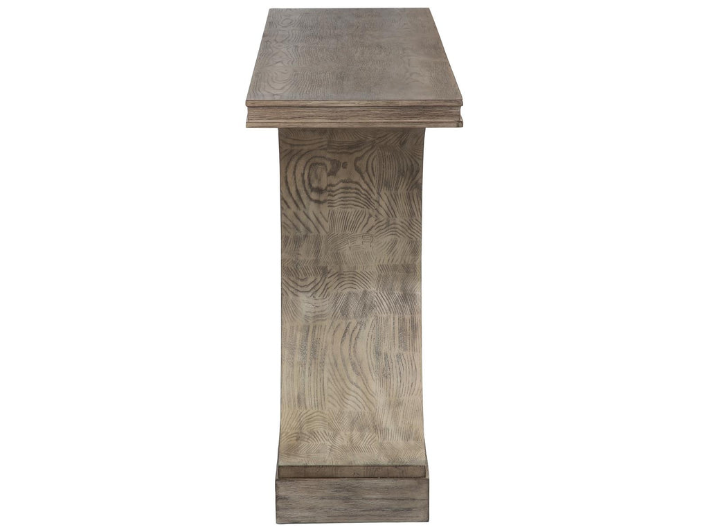 Monogram Rectangular Wood Console Table