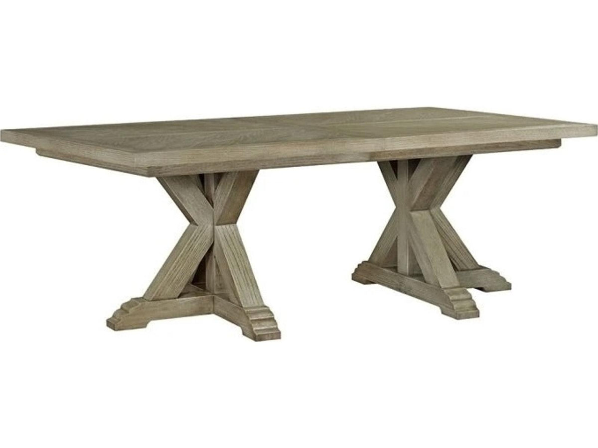 Monogram Rectangular Extendable Dining Table in French Oak