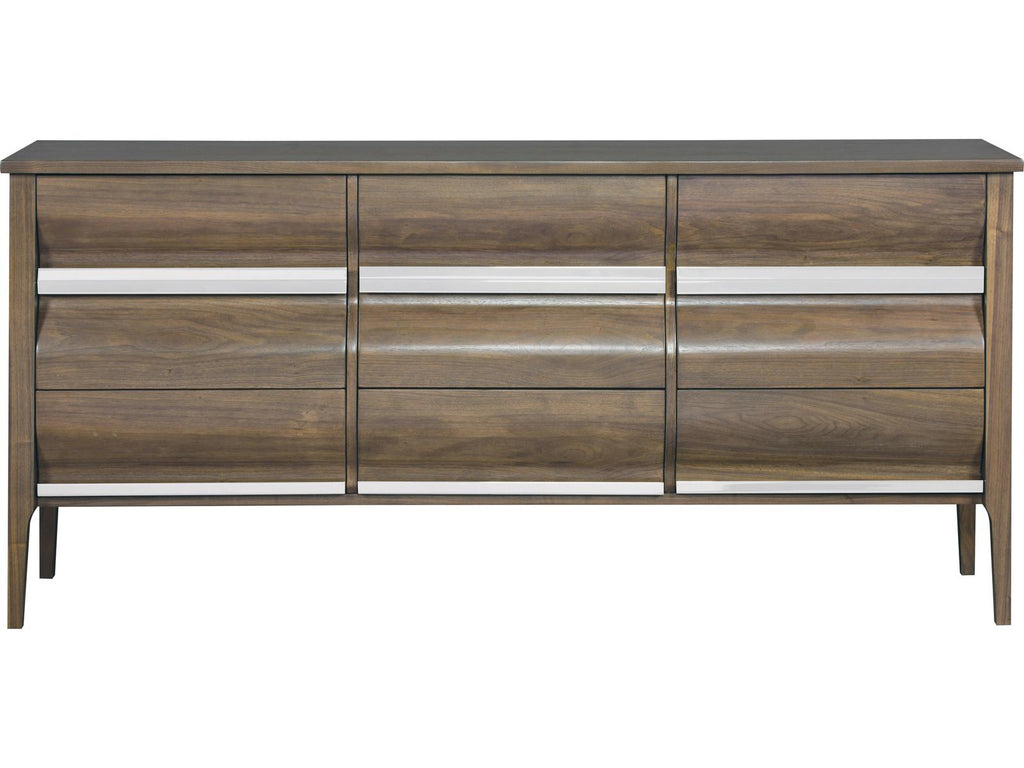 Monogram Heatherwood 9-Drawer Double Dresser in Brown Walnut