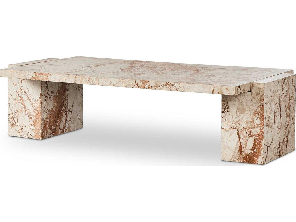 Element Rectangular Desert Taupe Marble Coffee Table