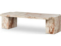Element Rectangular Desert Taupe Marble Coffee Table