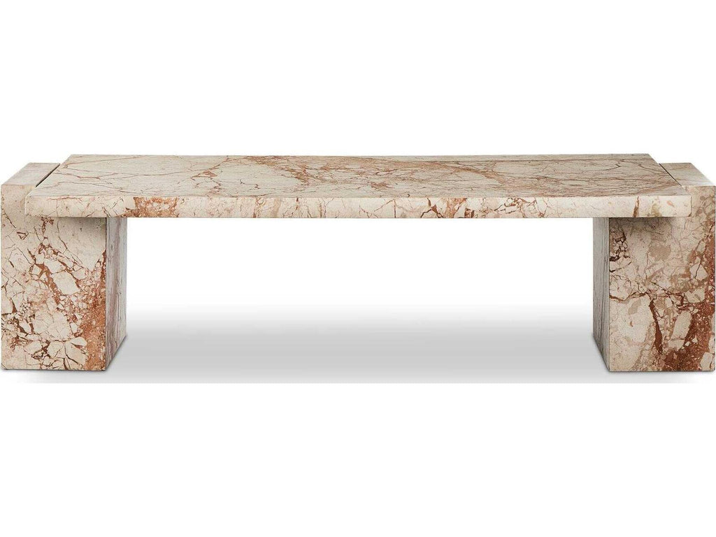 Element Rectangular Desert Taupe Marble Coffee Table