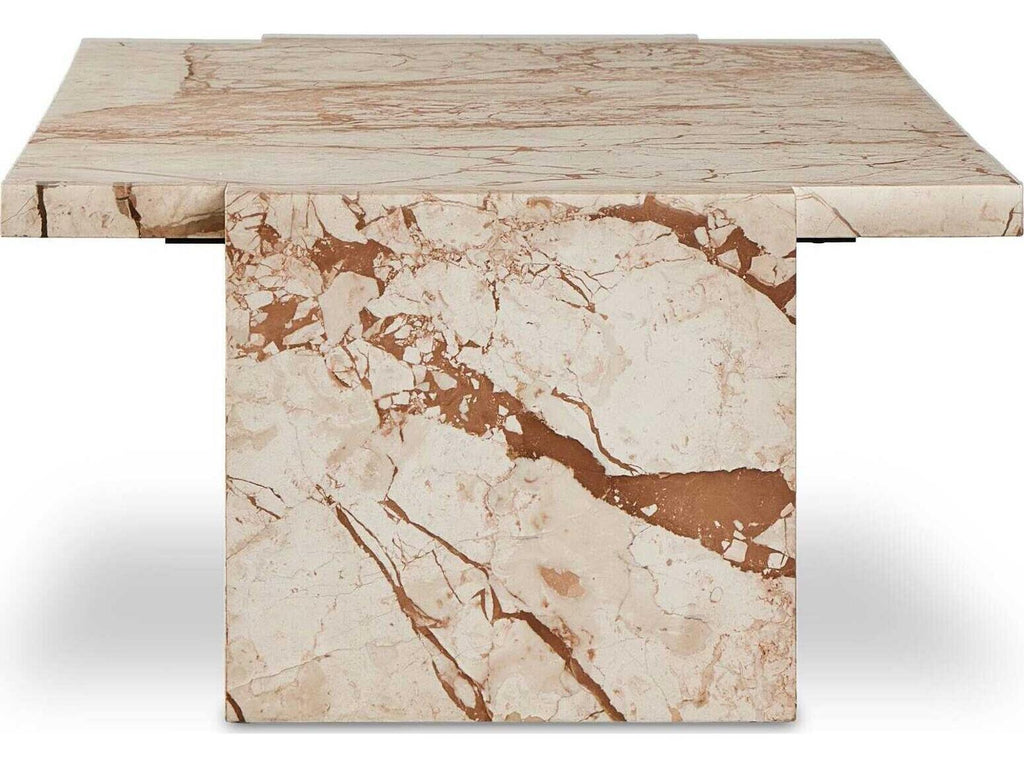 Element Rectangular Desert Taupe Marble Coffee Table