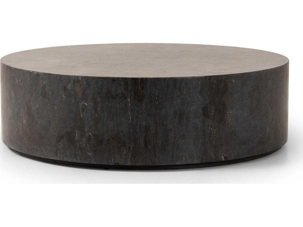 Hughes Round Bluestone Coffee Table