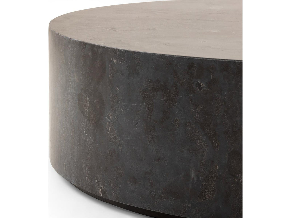 Hughes Round Bluestone Coffee Table
