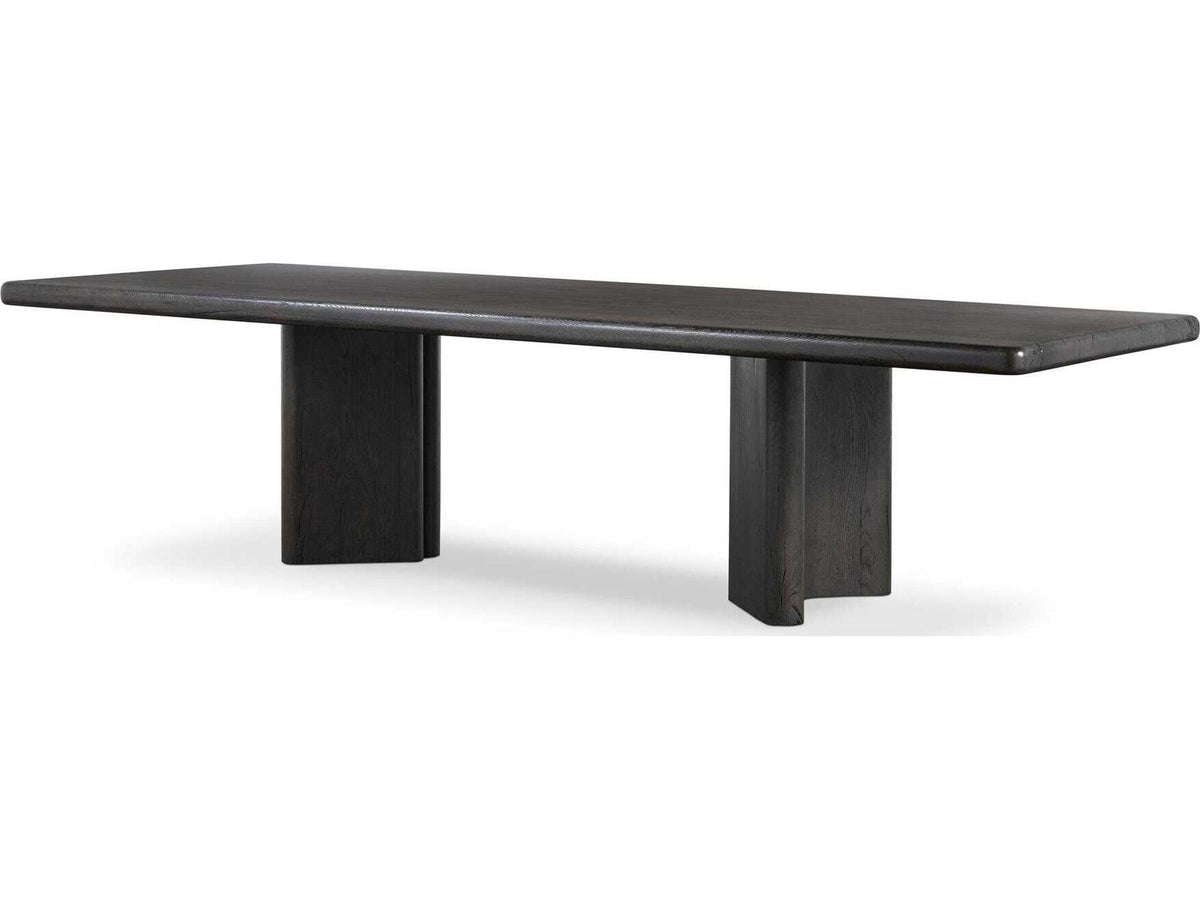 Bina Castro 118-Inch Rectangle Dining Table in Dark Espresso Reclaimed French Oak
