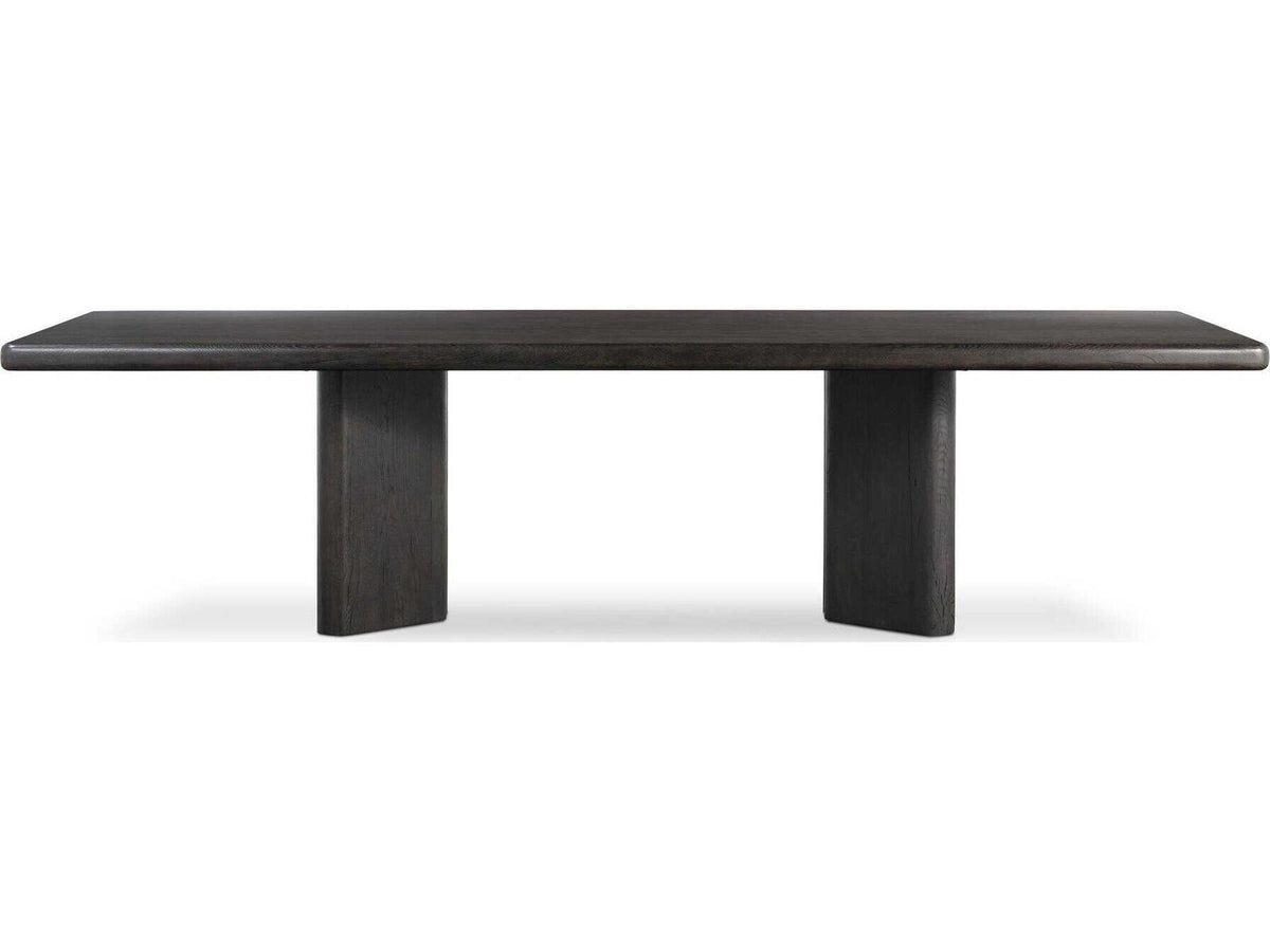 Bina Castro 118-Inch Rectangle Dining Table in Dark Espresso Reclaimed French Oak