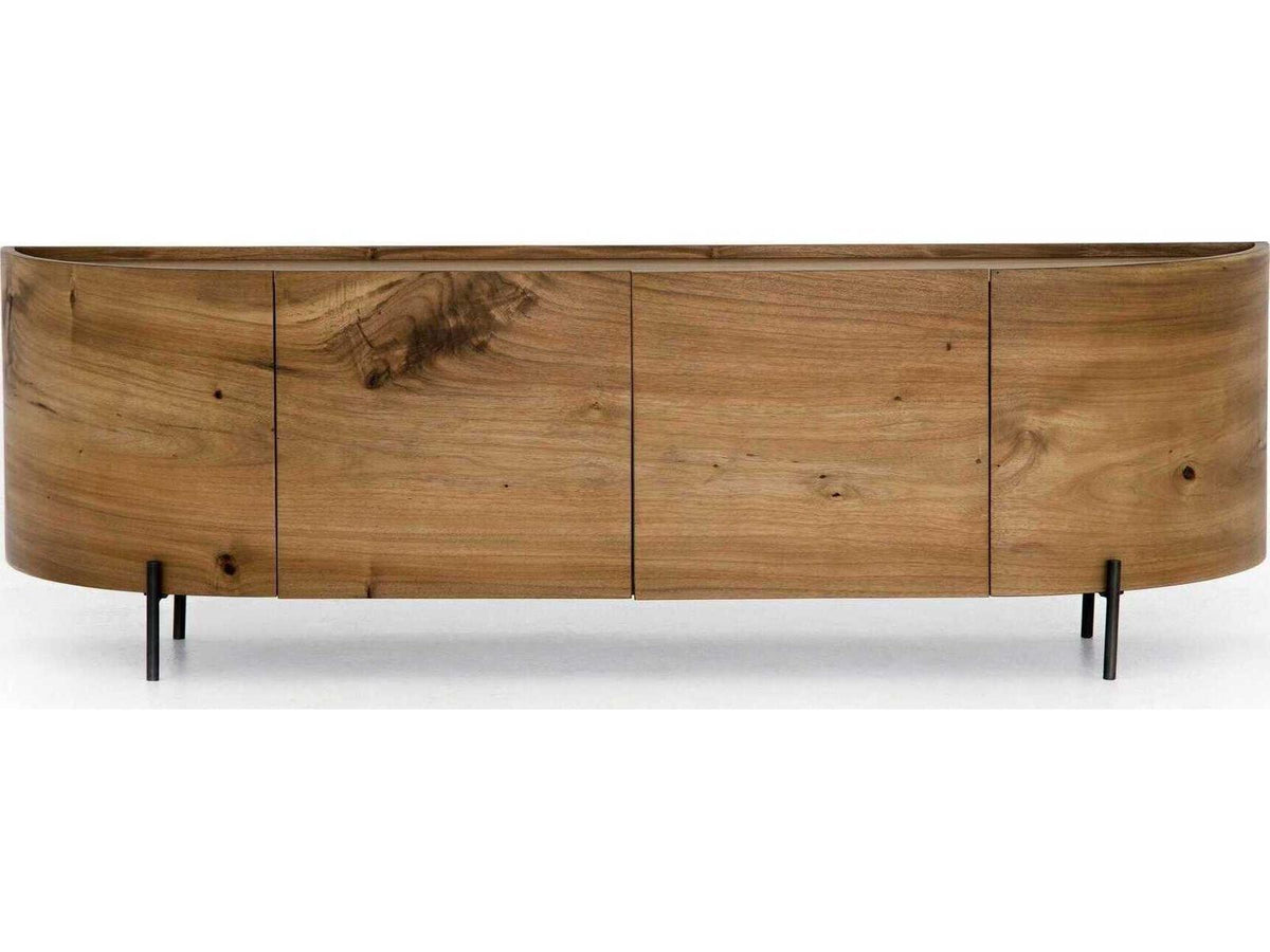 Wesson Lunas Console Table in Gold Guanacaste and Bronzed Iron