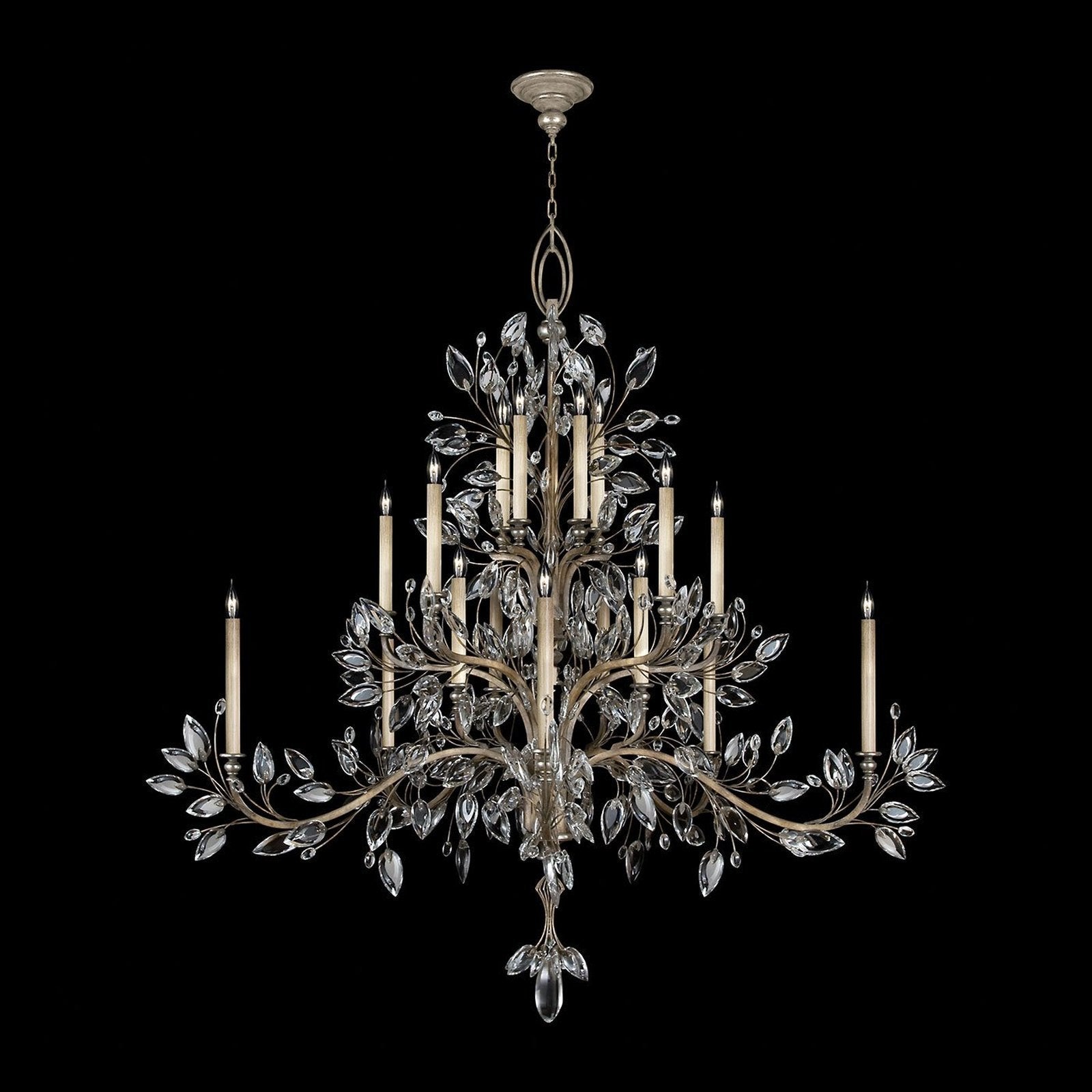 Fine Art Crystal Laurel 75" Round Chandelier