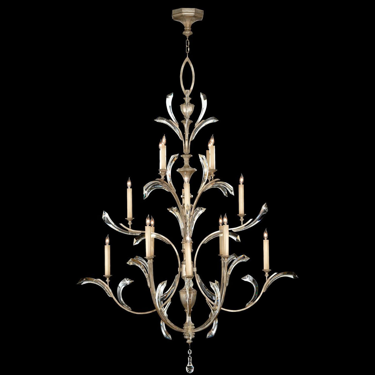 Fine Art Lamps Beveled Arcs 56 Inch 16 Light Chandelier Cp96867