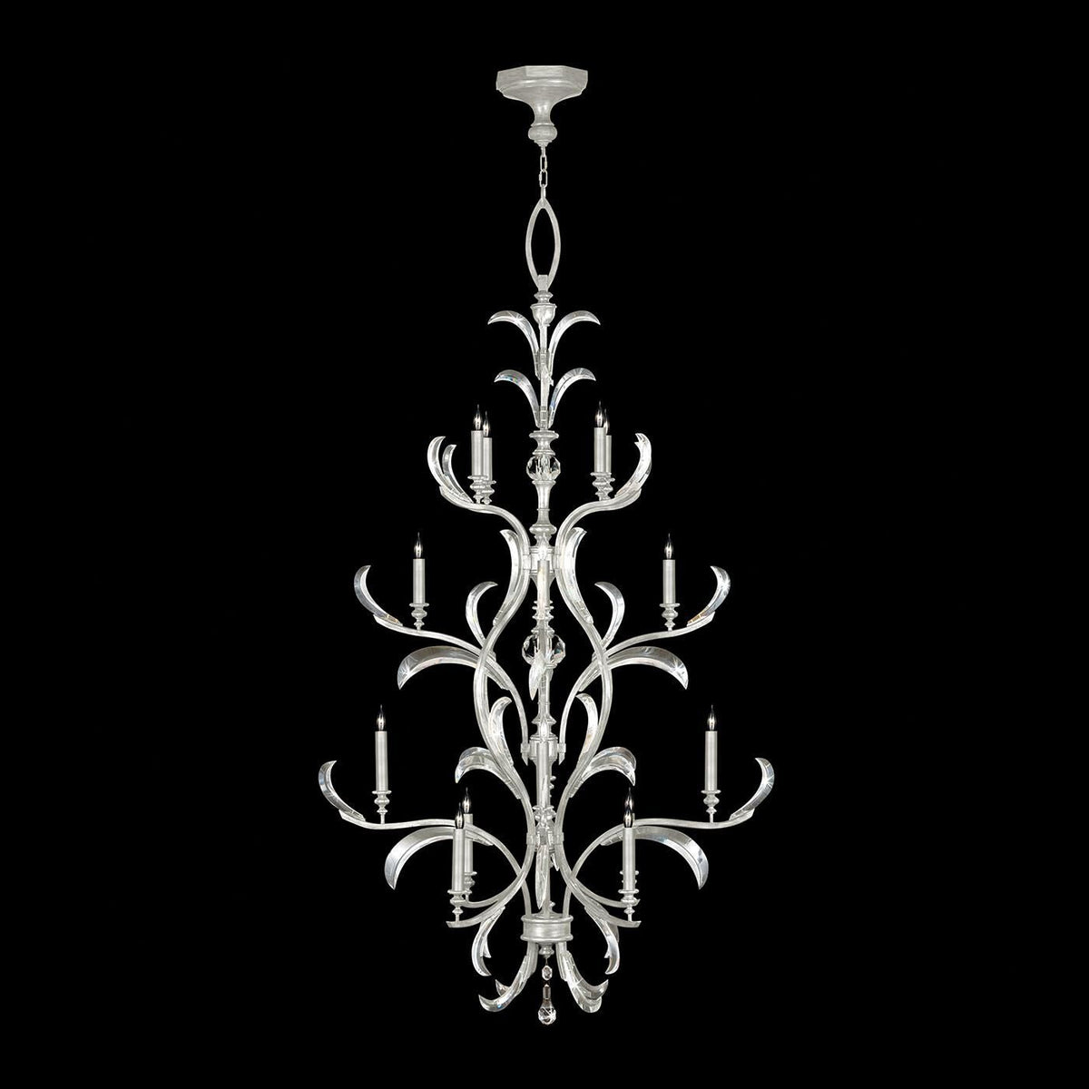 Fine Art Lamps Beveled Arcs 48 Inch 16 Light Chandelier Cp446764