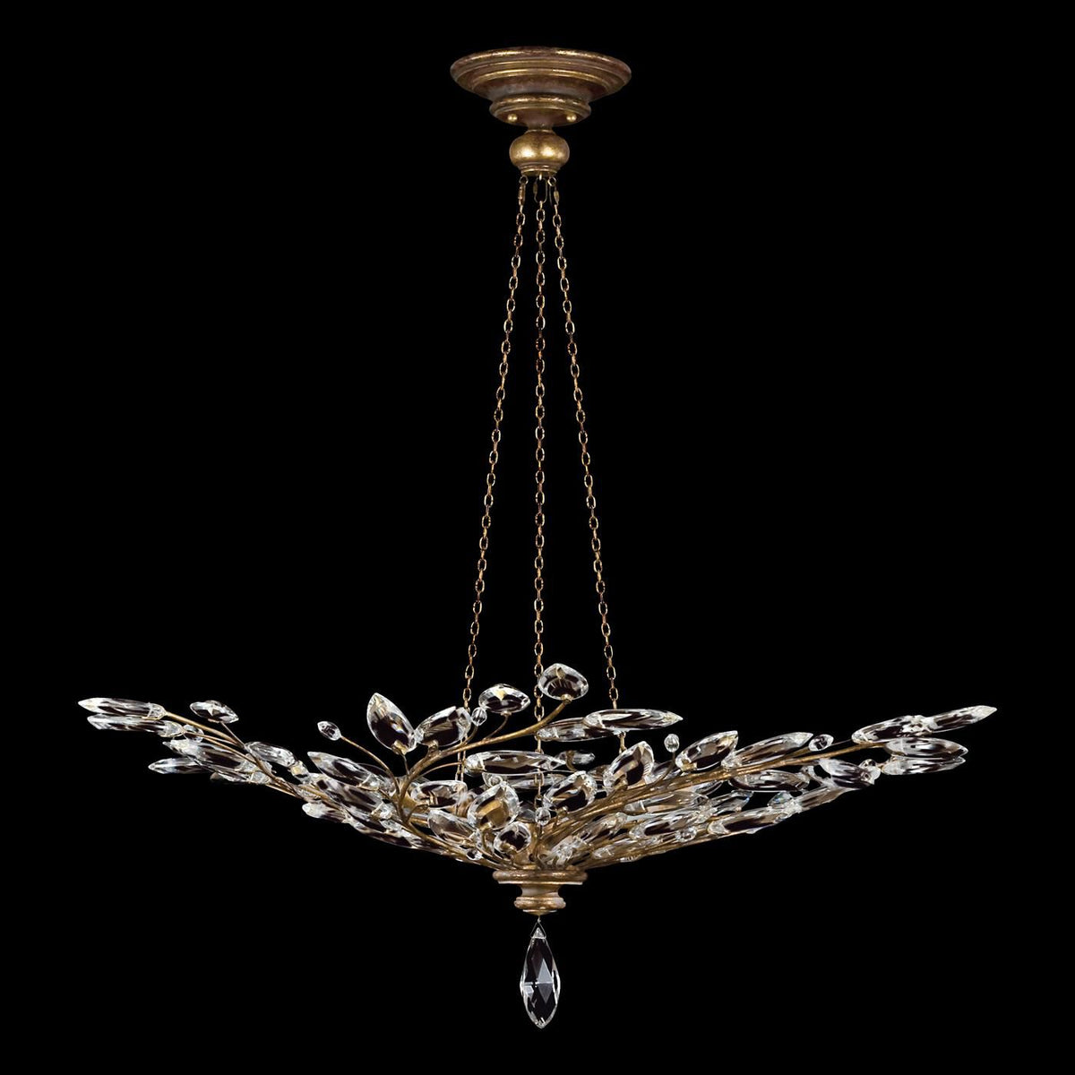 Fine Art Lamps Crystal Laurel 47 Inch Large Pendant Cp101022