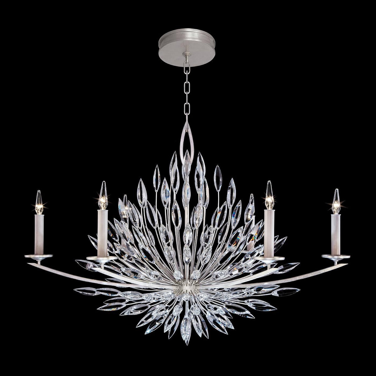 Fine Art Lamps Lily Buds 48 Inch 6 Light Chandelier Cp110314