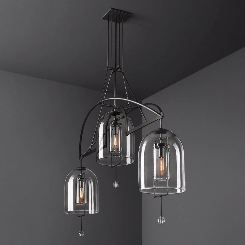 Fulcrum Linear Chandelier 73" For Living Room