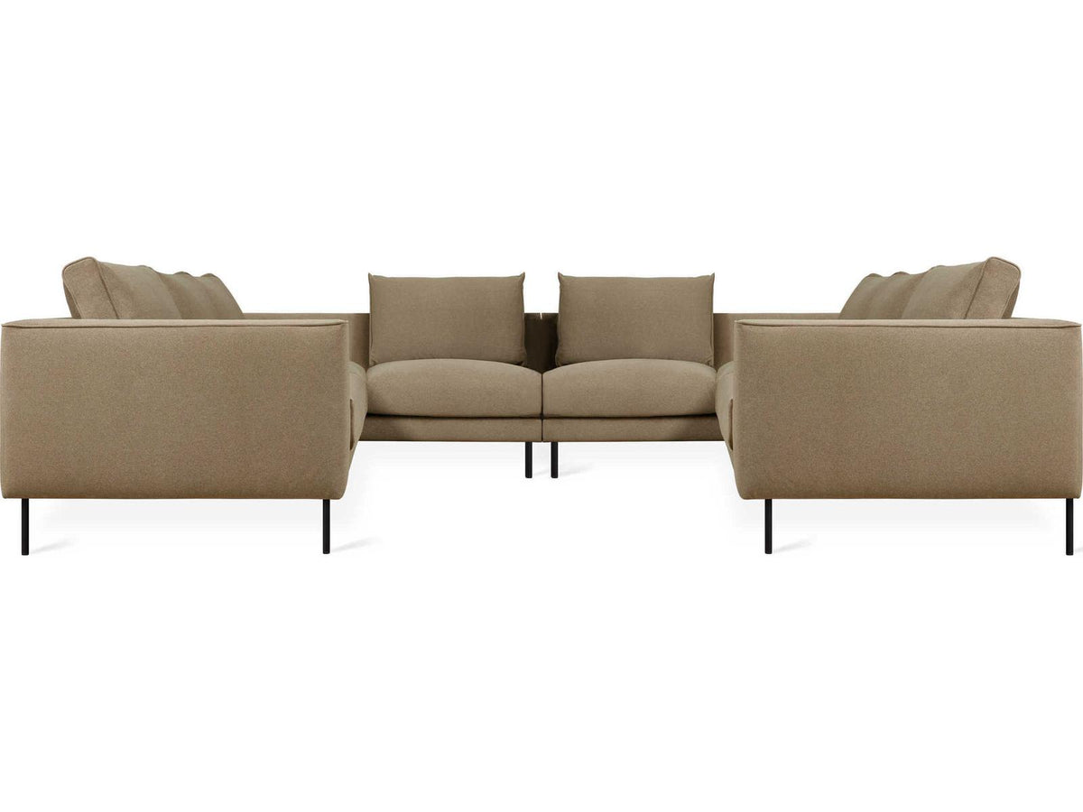 Renfrew Modular Sectional Sofa in Black Upholstery