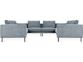 Renfrew Upholstered Sectional Sofa in Mersey Skyline Black